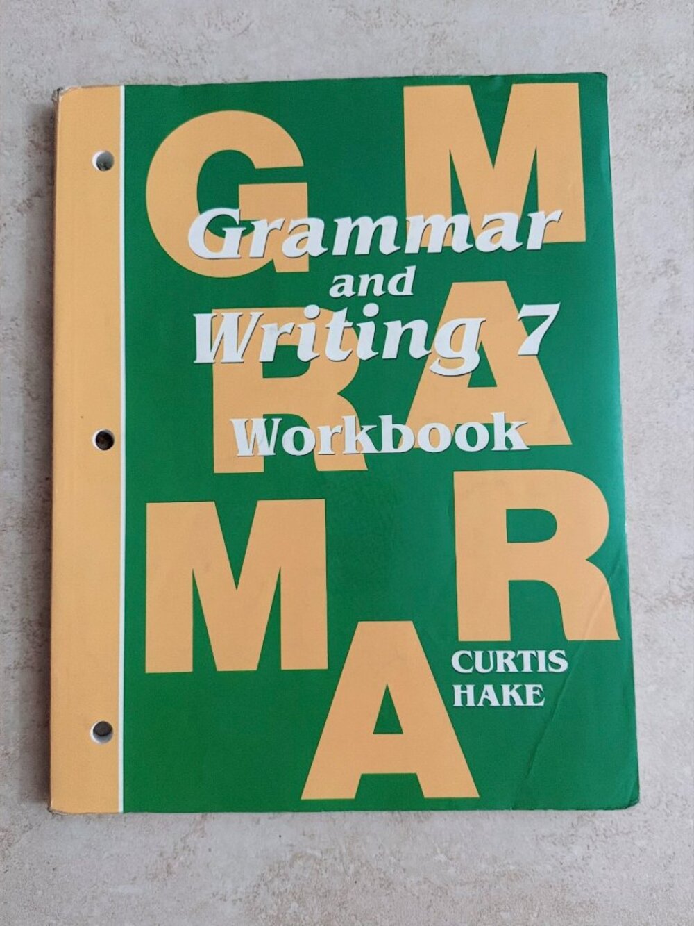 Grammar and Writing 7 Workbook Hake Publishing Student Worktext Grade 7